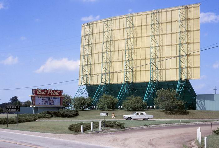 West Point Drive-In Theatre - 1968 Photo From Sören Kylemark (newer photo)